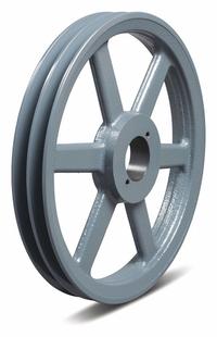 APPROVED VENDOR V-Belt Pulley: 2BK80, 2 Groove, 7.75 in OD, Bushed Bore, H/QT, Cast Iron. Key specifications — Pulley Industry Number: 2BK80; Pitch Diameter: 7.4 in (5L, B); For Belt Section (broad, with similar types): 5L, B, or BX.
