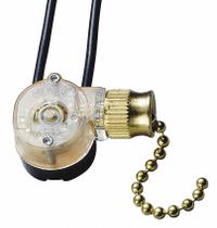 GARDNER BENDER Pull Chain Switch (MPN GSW-32). Key specifications — Product Type: Pull Chain Switch; Brand: GARDNER BENDER; Manufacturer Part Number: GSW-32; Contact Form: SPST; Metal Finish: Brass; Switch Function Configuration: On/Off.