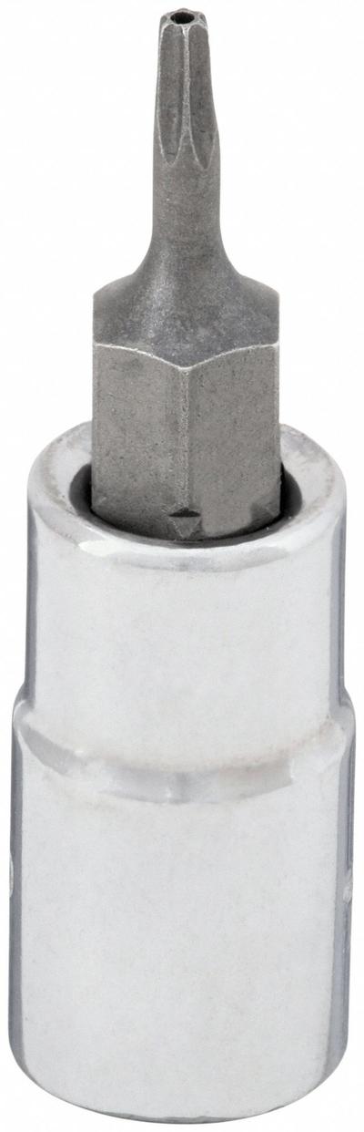 WESTWARD Socket Bit: 1/4 in Drive Size, T8 Tip Size, 1 1/2 in Overall Lg, Fixed Insert - Security Torx Bit Sockets