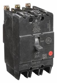 GE Molded Case Circuit Breaker: 30 A Amps, 14kA at 277/480V AC, Fixed, Lug, ABC (MPN TEY330). Key specifications — Series: TEY; Max. AIR Rating: 14kA at 277/480V AC; Instantaneous Trip: Fixed; Terminal Connection: Lug; Phase Connection: ABC.