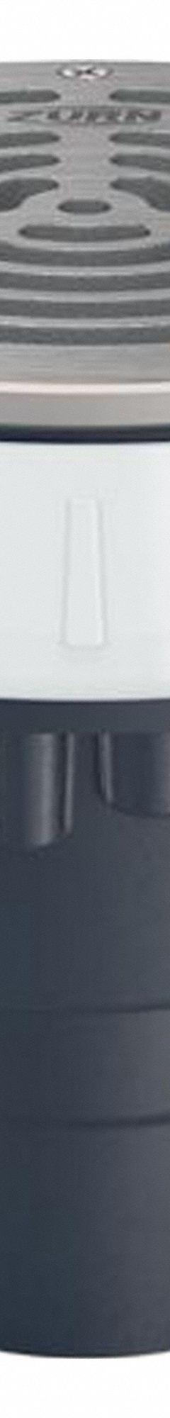ZURN Floor Drain: 5 in Overall Dia, 6 in Grate Size, 3 in Nominal Pipe Size, Solvent Weld, PVC (MPN EZ-PV2-R6-SS). Key specifications — Color: Silver; Connection Type: Solvent Weld; Brand: ZURN; Includes: Stainless Mesh Screen.