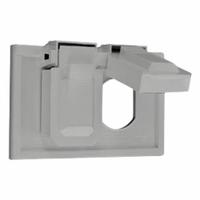 LEVITON Wall Plate: Duplex Outlet, 2 Gang, Gray (MPN 4976-GY). Key specifications — Brand: LEVITON; Material: Nylon.