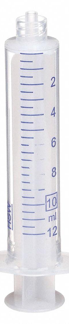 NORM-JECT All-Plastic Syringe: 10 mL Capacity - mL, Luer Lock, Polypropylene, Polypropylene, HDPE (MPN NJ-4606728-02). Key specifications — Attachment Type: Luer Lock; Plunger Material: HDPE; Sterile/Non-Sterile: Sterile; Tip Material: Polypropylene; Barrel Material: Polypropylene; Brand: NORM-JECT; Compatible Needles: Sharp, Tri-Bevel Needles; Includes Needles: No.