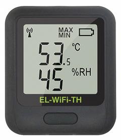 LASCAR WiFi Data Logging Sensor: 0%to 100% Relative Humidity Measured, -4°F to 140°F, -20°C to 60°C (MPN EL-WIFI-TH+). Key specifications — Interface: Wireless; Parameters Measured: Temperature °F; Brand: LASCAR; Features: View and Analyse Multiple Sensors, Including Graphing of Historic Data; Includes: Wall Mount Bracket; Software Options: Software Available Separately; Data Logger Type: Temperature.