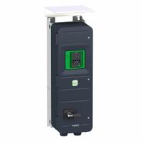 SCHNEIDER Variable Frequency Drive: In Phase Three, Out Phase Three, 40 hp, No Bypass, Programmable (MPN ATV650D30N4EU). Key specifications — Style: Compact; Color: Black/Green; Output Phase: Three.
