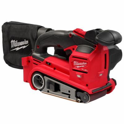 MILWAUKEE Cordless Belt Sander: M18, Bare Tool, 3 in Belt Wd, 18 in Belt Lg - Milwaukee Cordless Belt Sanders