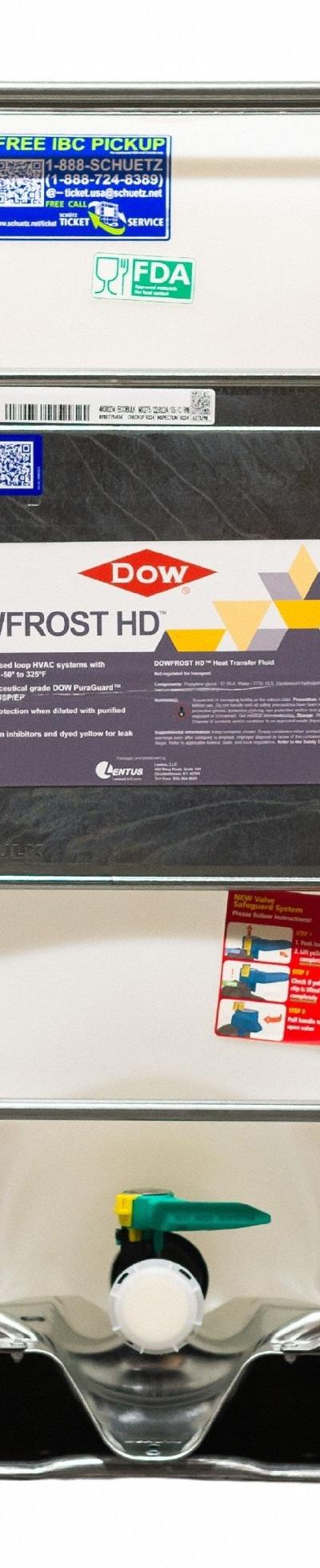 DOWFROST Heat Transfer Fluid: DOWFROST HD, 94% Concentration, Yellow - Propylene Glycol