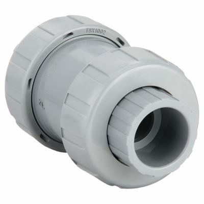 HAYWARD Check Valve: Ball, Inline Valve Body, CPVC, 1 in Pipe Size, True Union Socket/NPT - CPVC Ball Check Valves