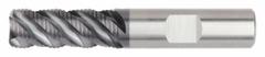 WIDIA HANITA Roughing End Mill: Carbide, AlTiN Coated, 4 Flute, 1/4" Mill Dia, 3/4" LOC, 0.03" Rad (MPN 4M0R07002BT)