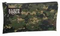 KLEIN TOOLS Tool Bag: 12 1/2 in W x 1/2 in D x 7 in H, Camouflage, Cordura, 0 Inside Pockets, 1 Bags (MPN 5139C). Key specifications — attr1116347: Camouflage; attr1116368: KLEIN TOOLS.