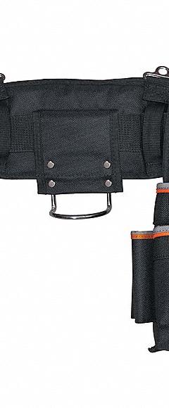 KLEIN TOOLS Tool Belt: 31 in to 34 in Waist Size, Pockets 26, Padded (MPN 55427). Key specifications — Brand: KLEIN TOOLS; Padded: Padded; Belt Color: Black; Primary Application: Electrician; Series: Tradesman Pro™.