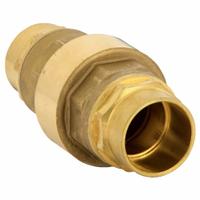 BONOMI Valve: Swing, Inline Valve Body, 1 1/4 in Pipe Size, Sweat x Sweat, Brass, Female, Sweat, Std (MPN 100712LF-1-1/4"). Key specifications — Brand: BONOMI.