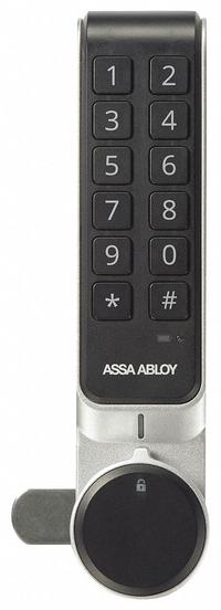 HES Electronic Keyless Lock: Flat, Cam Latch, 6 in Body Ht, 1 3/4 in Body Wd, 1 in Body Dp, Keypad (MPN KP20). Key specifications — Finish: Flat; Latch Type: Cam Latch; Brand: HES; Manufacturer Part Number: KP20.