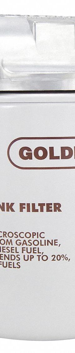 GOLDENROD Fuel Filter: Particulate, Repl Filter, Particulate, 10 micron Filter Rating, Zinc/Polymer (MPN 595-3/4). Key specifications — Brand: GOLDENROD; Body Material: Polymer/Zinc; Filter Material: Silicone Treated Paper; Compatible Manufacturer Model Number: 570-3/4.