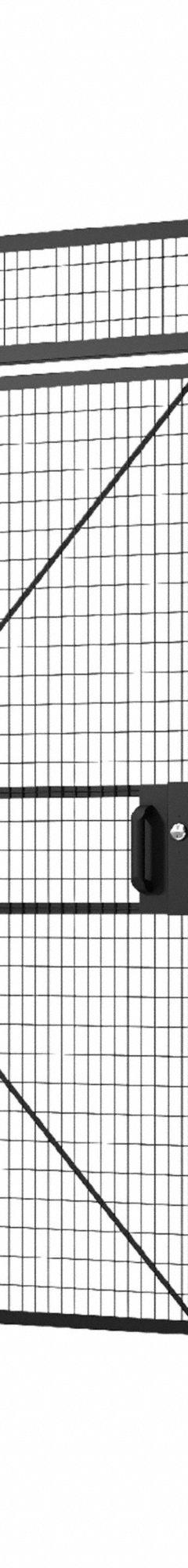 FOLDING GUARD Hinged Mesh Door: 94 in x 34 in, Pull, Cylinder (MPN C-HS034094-B-MR1). Key specifications — Includes Mounting Hardware: Yes; Brand: FOLDING GUARD; Finish: Powder-Coated; Handle Type: Pull; Lock Type: Cylinder.