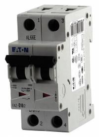 EATON IEC Supplementary Protector: 4 A Amps, 96V DC, 15kA at 277/480V AC, Lug, FAZ, 277/480V AC, C (MPN FAZ-C4/2). Key specifications — Terminal Connection: Lug; AC Voltage Rating: 277/480V AC; Curve Type: C; DC Voltage Rating: 96V DC; Max. AIR Rating: 15kA at 277/480V AC; Series: FAZ; Brand: EATON.
