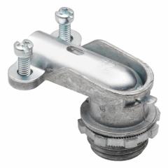 Squeeze Connector: Die Cast Zinc, 3/8 in Trade Size, 3/8 in, Non Insulated (MPN 801-DC2). Key specifications — Box Connection: 3/8 in; Color: Silver; Connection Orientation: 90°; Cable Clamping Method: 2 Screw; Material: Die Cast Zinc; Insulated: No; For Use With: AC/MC/FMC; Connector Style: 90 Degrees.
