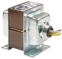 FUNCTIONAL DEVICES INC / RIB Class 2 Transformer: 50 VA Power Rating, 120V AC, 24V AC, Primary Fuse (MPN TR50VA001). Key specifications — Brand: FUNCTIONAL DEVICES INC / RIB; Connection - Primary: Wire Lead; Connection - Secondary: Wire Lead; Input Voltage: 120V AC; Mounting: Hub; Output Voltage: 24V AC.