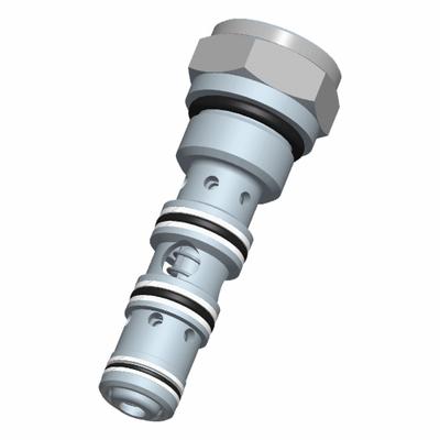 BUCHER HYDRAULICS Cartridge Valve: Screw-In, Screwdriver Adjustment, C10-40 Valve Cavity Size - Flow Control Cartridge Valves