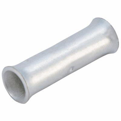 QUICKCABLE Open Barrel Splices: 1 AWG Wire Size, 1.41 in, Tin Plated Copper Barrel - Crimped Butt Splice Compression Connectors