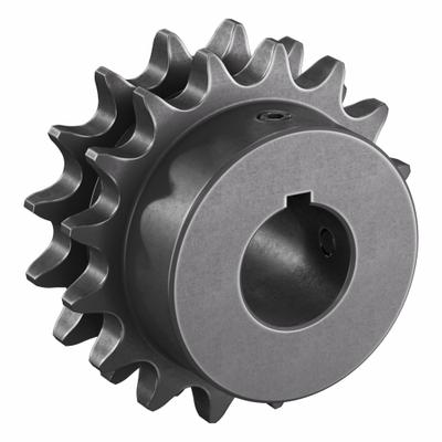 TRITAN Roller Chain Sprocket: 40-2, For 1/2 in Chain Pitch, 7/8 in Bore Dia, 16 Teeth - Size 40-2 Fixed-Bore Roller Chain Sprockets