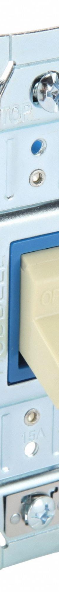 BRYANT Wall Switch: Toggle Switch, Single Pole, Maintained, Ivory, 120/277V AC, 15 A (MPN 4801BI). Key specifications — Illuminated: No; Voltage Rating: 120/277V AC.