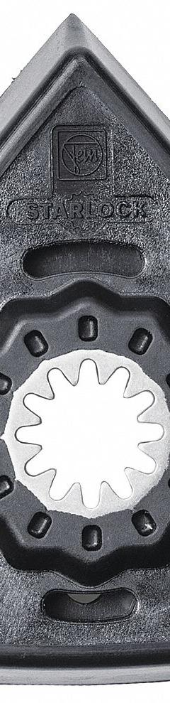 FEIN Oscillating Tool Backing Pad: 3 3/16 in Wd, Hook-and-Loop, Vacuum Pad, Starlock, 2 PK (MPN 63806136220). Key specifications — attr1097527: Hook-and-Loop; attr1097528: Vacuum Pad; attr1097555: FEIN.