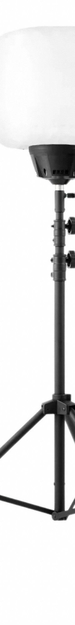 VOLTERREX Tripod Balloon Light Kit: LED, 19,500 lm Max Brightness, 6.5 ft Max Ht, 110 to 240V AC (MPN VT-150W-G1). Key specifications — Operating Voltage: 110 to 240V AC; Brand: VOLTERREX; Manufacturer Part Number: VT-150W-G1.