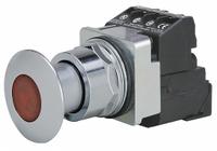 SIEMENS Mushroom Head Push Button: Illuminated, Mushroom Head Profile, Metallic, 30 mm, 1NO/1NC (MPN 52PP2E2AB). Key specifications — Brand: SIEMENS; Action: Maintained; Series: Class 52; Push Button Material Type: Metallic.