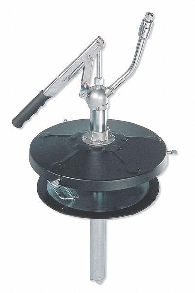 WESTWARD Hand Pump: Lever Action, Pump with Spout, Aluminum/Brass/Nitrile/Steel/Zinc Housing - Lever Handle Grease Drum Pumps