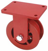 HAMILTON Plate Caster: Rigid, Iron, 6 in Wheel Dia, 3 in Wheel Wd, 8 in Mounting Ht, Roller (MPN R-EHD-FT62H). Key specifications — attr1100373: HAMILTON.