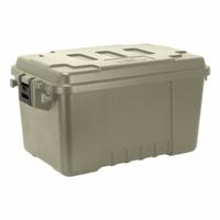 PLANO MOLDING Storage Trunk: 14 gal, 24 in x 15 in x 13 in, Green, Plastic, 2 Handles, Molded Handle (MPN PLAT16OD). Key specifications — Closure Type: Latches; Brand: PLANO MOLDING; Color: Green; Handle Style: Molded.