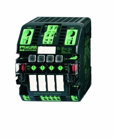 MURRELEKTRONIK Electronic Circuit Protector: MICO, 4 Channels, 1 A/2 A/4 A/6 A Adj. - MICO Classic Circuit Protection Modules