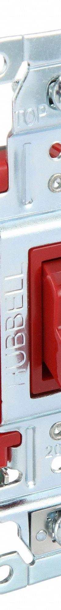 BRYANT Wall Switch: Toggle Switch, Double Pole, Maintained, Red, 120/277V AC, 20 A (MPN 4902BRED). Key specifications — Illuminated: No; Voltage Rating: 120/277V AC.