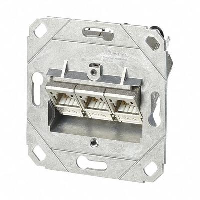 METZ CONNECT Wall Outlet: UP0, GD-Zn (Zinc Die-Cast), IDC Connection x RJ45 - Voice & Data Housings, Panels & Connector Components