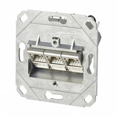 METZ CONNECT Wall Outlet: UP0, GD-Zn (Zinc Die-Cast), IDC Connection x RJ45, 180° Mounting Angle (MPN 130B11D31200-E). Key specifications — Housing Material: GD-Zn (Zinc Die-Cast); Mounting Type: UP0; Product Type: Wall Outlet; Connector Color: Metallike; Connection Type: IDC Connection x RJ45.