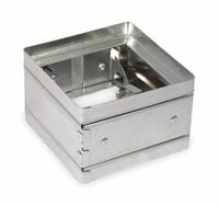 Fire Damper: Static, 16 in H, 16 in W, 3 3/4 in L, Galvanized Steel Frame, Galvanized Steel Blade (MPN 2TGE2). Key specifications — Brand: DAYTON; Blade Type: Curtain; Closure Type: Spring; Mounting Position: Horizontal.