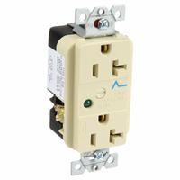 HUBBELL Receptacle: Duplex, 5-20, Ivory, 125V AC, 20 A, 2 Pole / 3 Wire (MPN HBL5362ISA)