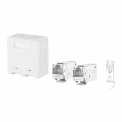 METZ CONNECT RJ45 Keystone: Rail, GD-Zn (Zinc Die-Cast), IDC Connection x RJ45, 180° Mounting Angle (MPN 130910D2APLKE). Key specifications — Housing Material: GD-Zn (Zinc Die-Cast); Includes Connector: Equipped; Mounting Type: Rail; Product Type: Extension Box; Connector Color: White; Connection Type: IDC Connection x RJ45.