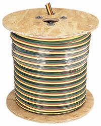 SOUTHWIRE Flat Submersible Pump Cable: 600 V, 3 Conductors, 500 ft Lg, 12 AWG, Black/Red/Yellow (MPN 56366102). Key specifications — Manufacturer Part Number: 56366102; Grounding Conductor Insulation Color: Green; Grounding Conductor Material: Copper; Grounding Conductor Size: 12 AWG; Standards: UL Listed; Product Type: Flat Submersible Pump Cable; Brand: SOUTHWIRE.