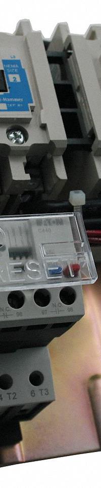 EATON NEMA Magnetic Motor Starter: Reversing, 3 Poles, NEMA Size 1, 27 A, 208V AC Coil (MPN AN59DN0E5E1P6). Key specifications — Brand: EATON; Auxiliary Contact Form: 1NO; Coil Voltage: 208V AC; Phase: Three; Operator: None; Operator Controls: None; Auxiliary Contacts Included: 1NO; Signaling Features: Pilot Light.