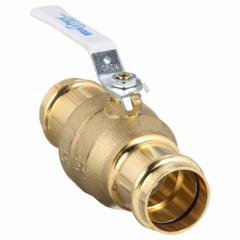 MILWAUKEE VALVE Manual Two-Way Ball Valve: 1 1/2 in, Brass, Straight, Press x Press, Two-Piece (MPN UPBA-480B - 112). Key specifications — Brand: MILWAUKEE VALVE; Handle: Locking Lever.
