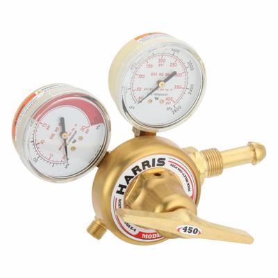 HARRIS Flowmeter Regulator: CGA 320 Inlet, 5/8"-18 F RH Outlet - Flowmeter Regulators