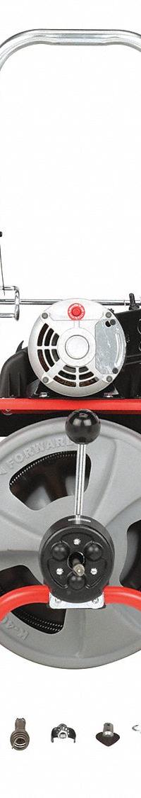 RIDGID Drain Cleaning Machine: Corded, K-400AF, For 1 1/2 in to 4 in Pipe, 3/8 in Cable Dia., Auto (MPN 27008). Key specifications — attr517439: K-400AF; attr517433: Corded.