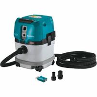 MAKITA Portable Cordless Shop Vacuum: Cordless, HEPA, Dry, 4 gal Tank, Bare Tool, 148 cfm (MPN GCV04ZUX). Key specifications — attr118063: Bare Tool; attr118066: HEPA; attr118075: Dry.