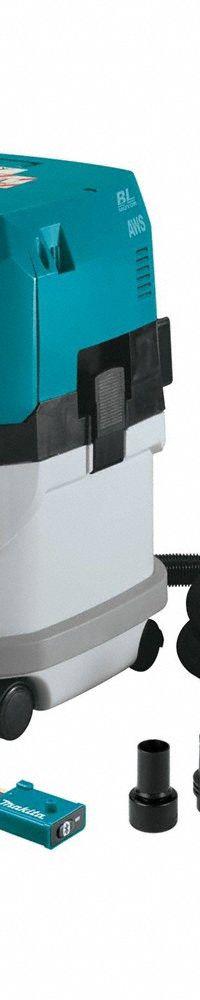 MAKITA Portable Cordless Shop Vacuum: Cordless, HEPA, Dry, 4 gal Tank, Bare Tool, 148 cfm (MPN GCV04ZUX). Key specifications — attr118063: Bare Tool; attr118066: HEPA; attr118075: Dry.