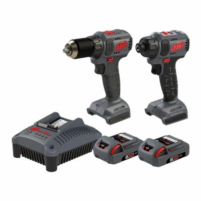 INGERSOLL RAND Tool Combination Kit: 2 Tools, Drill/Screwdriver, 20 V DC Volt - Ingersoll Rand 20V Cordless Tool Combination Kits