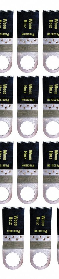 FEIN Oscillating Tool Blade: 1 3/8 in Blade Wd, 2 in Overall Lg, Carbon Steel, 25 Pieces, 25 PK (MPN 63502119032). Key specifications — attr1097473: Wood; attr1097476: FEIN; attr1097456: Flush Cutting.
