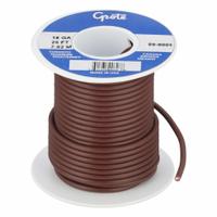 GROTE Primary Automotive Wire: GPT, 25 ft, 1 Conductor, 18 AWG, Brown, 60 V Volt (MPN 89-9001). Key specifications — Brand: GROTE.