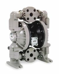 ARO Double Diaphragm Pump: Polypropylene Body, 1 1/2 in, Flange Connection, 100 gpm, Neoprene Valve (MPN 6661U3-311-C). Key specifications — Brand: ARO; Seat Material: PP; Check Valve Material: Neoprene.